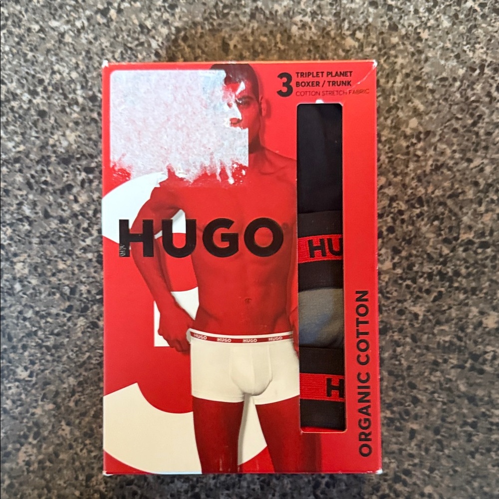 HUGO Black and assorted Boxer Trunks